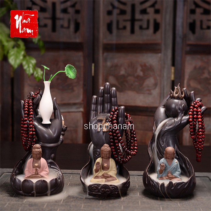 Tràng hạt - phụ kiện trang trí thác khói trầm hương để bàn