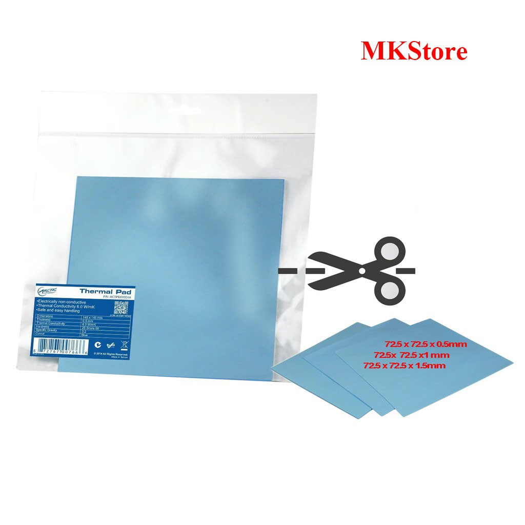 Miếng dán tản nhiệt Arctic Thermal Pad 72.5mm x 72.5mm