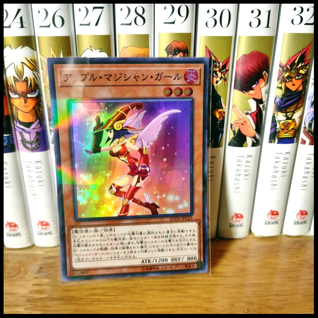 Thẻ bài Yugioh chính hãng Set 5 Dark magician Girl Trái Cây  - Super Parallel Rare