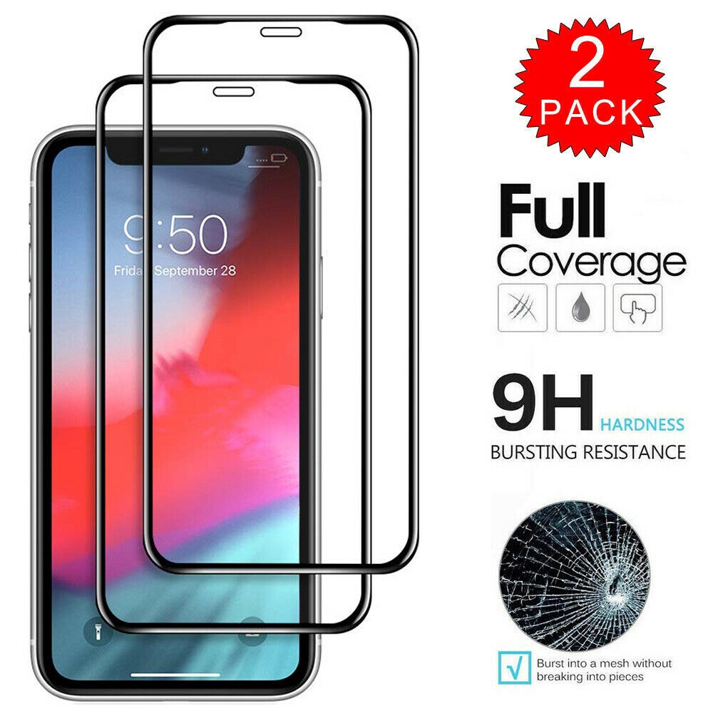 2PCS iPhone 11 Pro Max Caseswill Premium Tempered Glass Screen Protector
