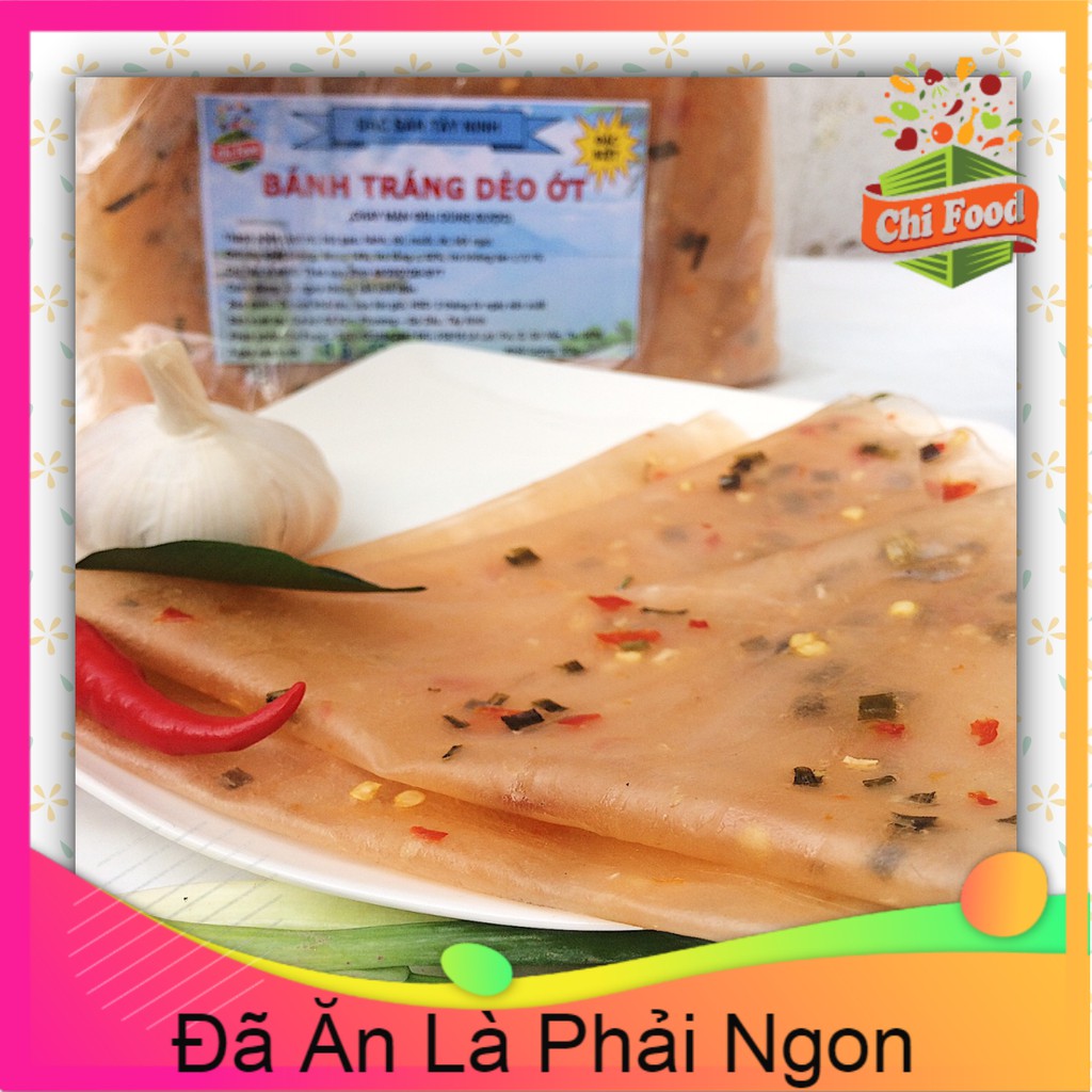 1kg Bánh Tráng Dẻo Ớt Siêu Cay! Nổi Tiếng Mềm Dẻo Cay Đặc sản Tây Ninh Ăn Chay Được
