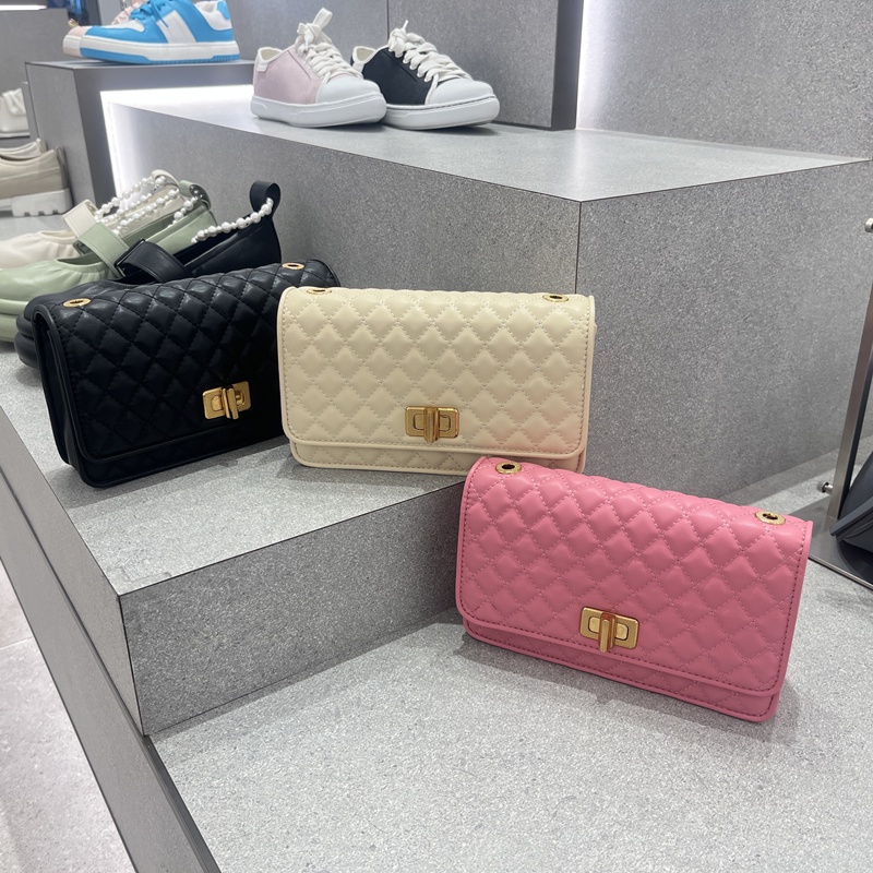 Túi Xách CK2 Thiết Kế Mới Cao Cấp Thời Trang Dành Cho Nữ70680973- 4 Túi Đeo Chéo Chuỗi Xích Kim Loại Hình Thoi Nhiều Màu Sắc Cổ Điển Thời Trang Cho Nữ