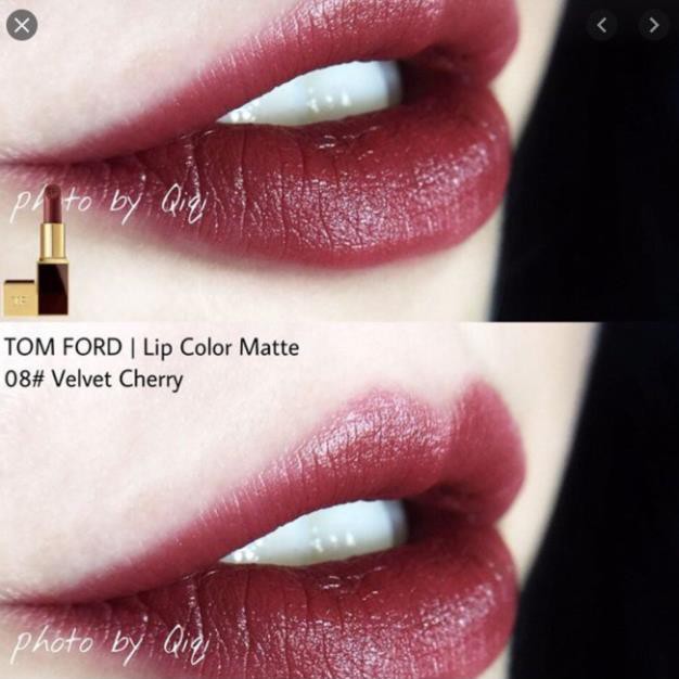 FORD LIP COLOR MATTE Son Tom Ford Velvet Cherry 08 Màu Đỏ Rượu Vang