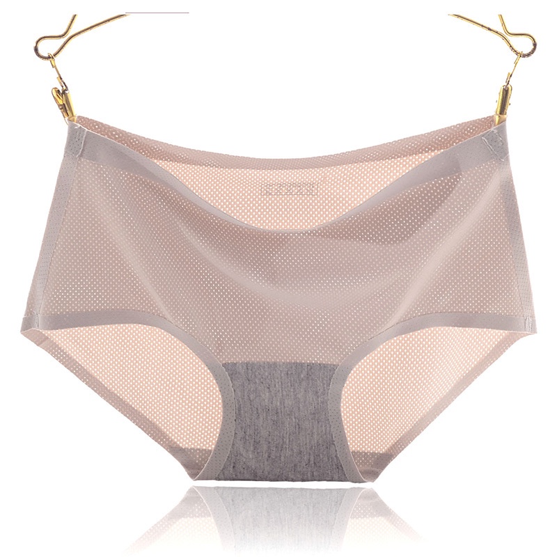 Quần Lót Lụa Mát Thoáng Khí Màu Sắc Đơn Giản Cho Nữ