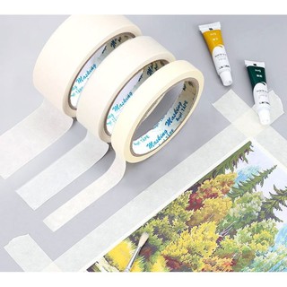 Băng dính giấy 2cm - chặn màu nước, cố định tranh vẽ
