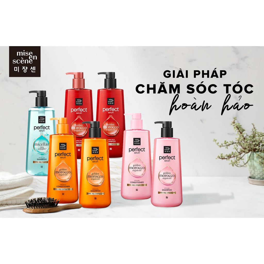 Dầu Gội Mise En Scene Perfect Serum Shampoo 680ml