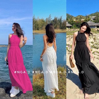 Váy maxi thô chun sang chảnh