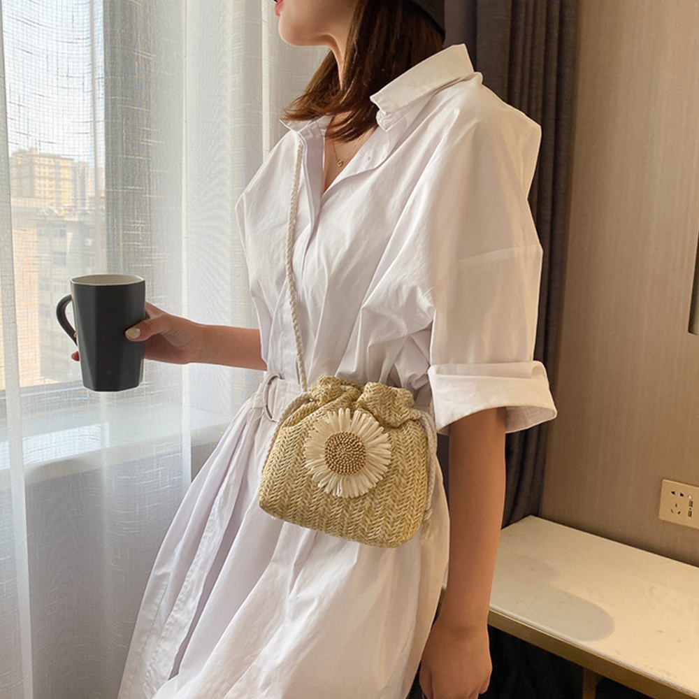 Túi Đeo Chéo Nữ Miệng Dây Rút Đáng Yêu Có Thể Đeo Chéo Đeo Vai Dạo Phố Đi Chơi Phong Cách Thười Trang