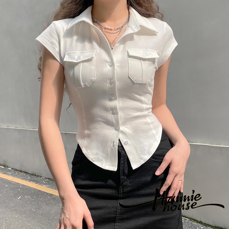Áo Sơ Mi Tay Ngắn Thời Trang Dành Cho Nữ