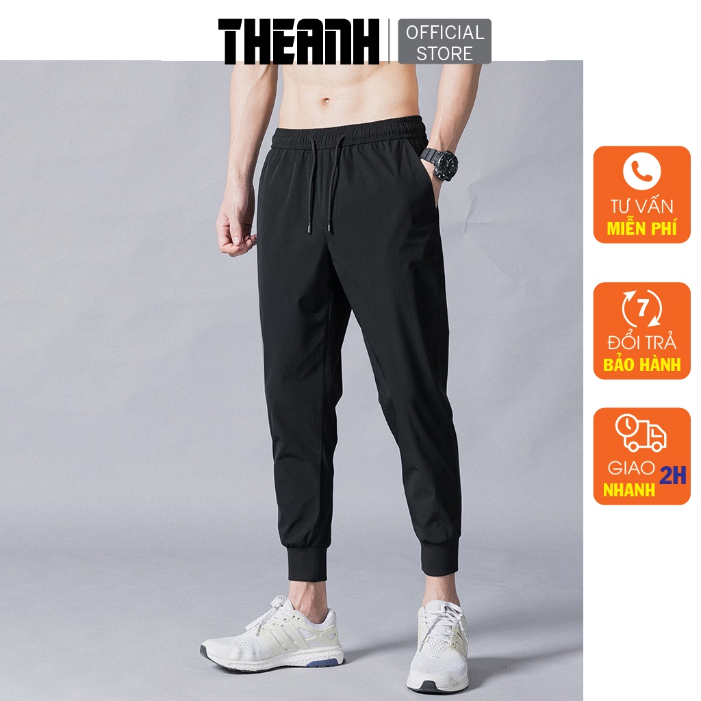 Quần thể thao nam - Quần Jogger nam trơn vải umi đẹp, khóa chống nước, sang trọng JG.066