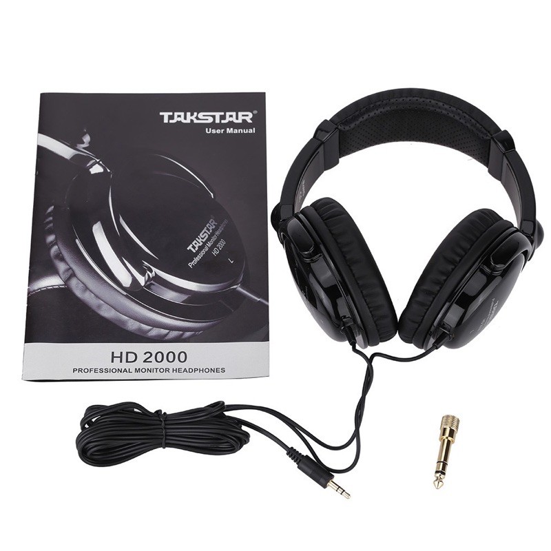 Tai Nghe Kiểm Âm TAKSTAR HD2000 ⚡FREESHIP⚡ Tai Nghe Chụp Tai, Âm Thanh Sống Động Trung Thực Bảo Hành 12 Tháng