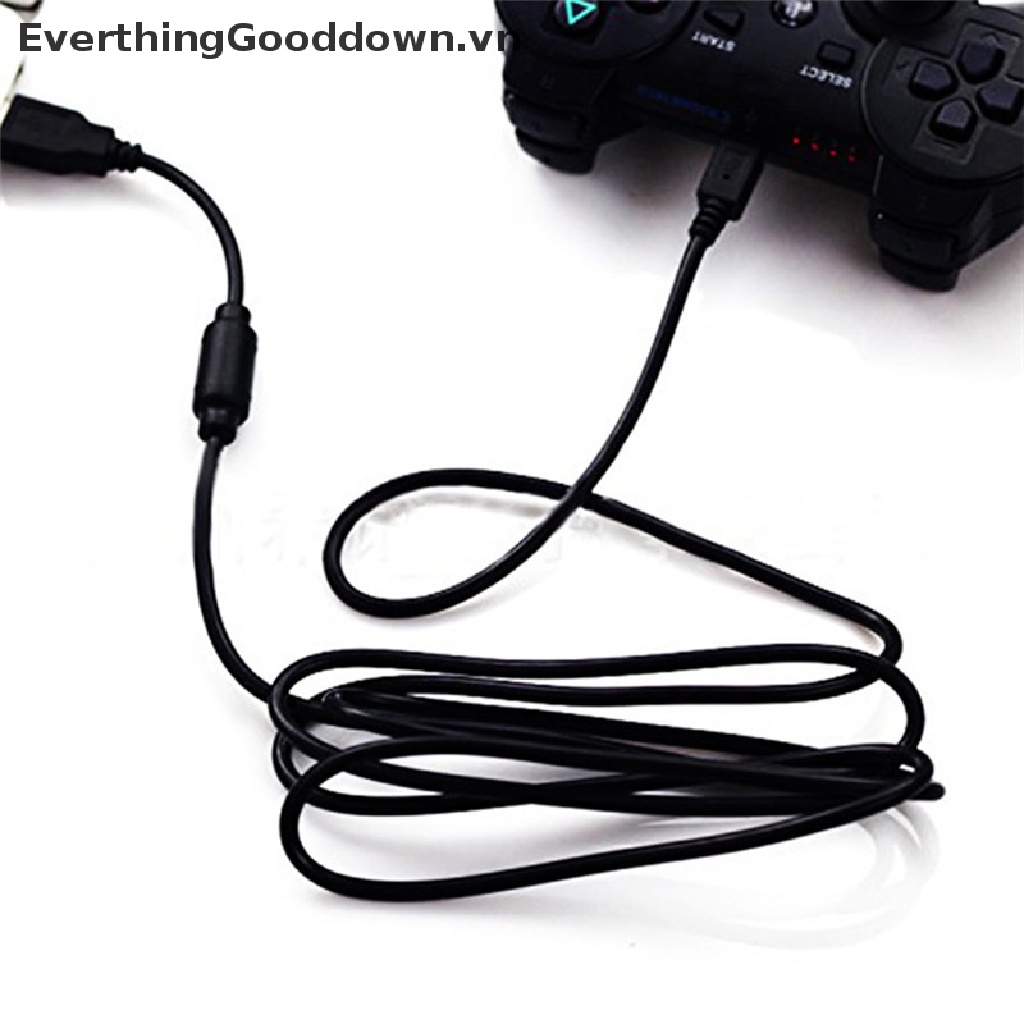 Hình ảnh EverthingGooddown 1.8M USB 2.0 Black 5-Pin Data Charger Cable For Ps3 Game Wireless Controller vn #5