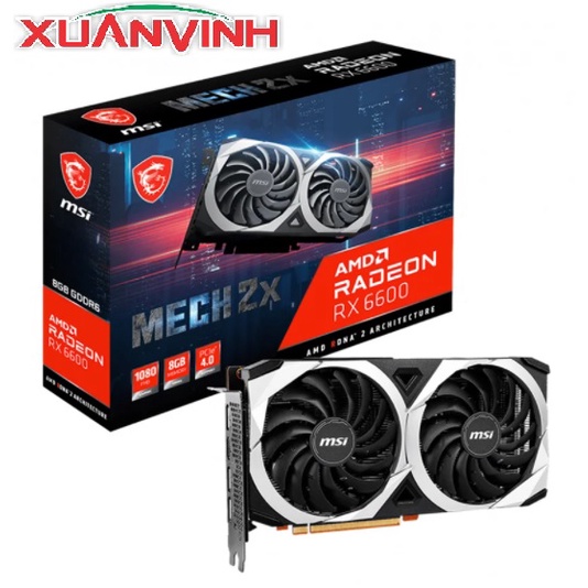 CARD MÀN HÌNH MSI AMD RX 6500 XT 6600 6600XT Mech OC 8G NEW CHÍNH HÃNG