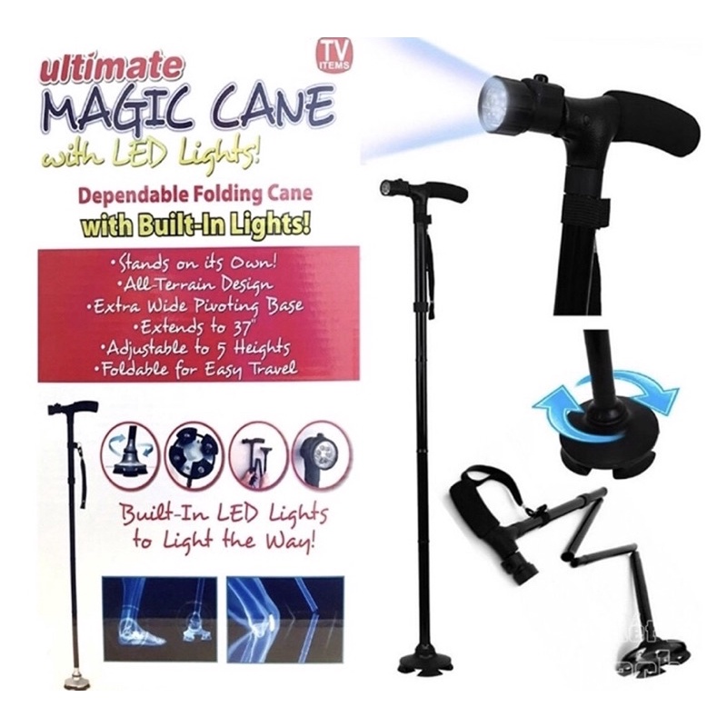 GẬY CHỐNG ĐA NĂNG CÓ ĐÈN PIN CHO NGƯỜI GIÀ