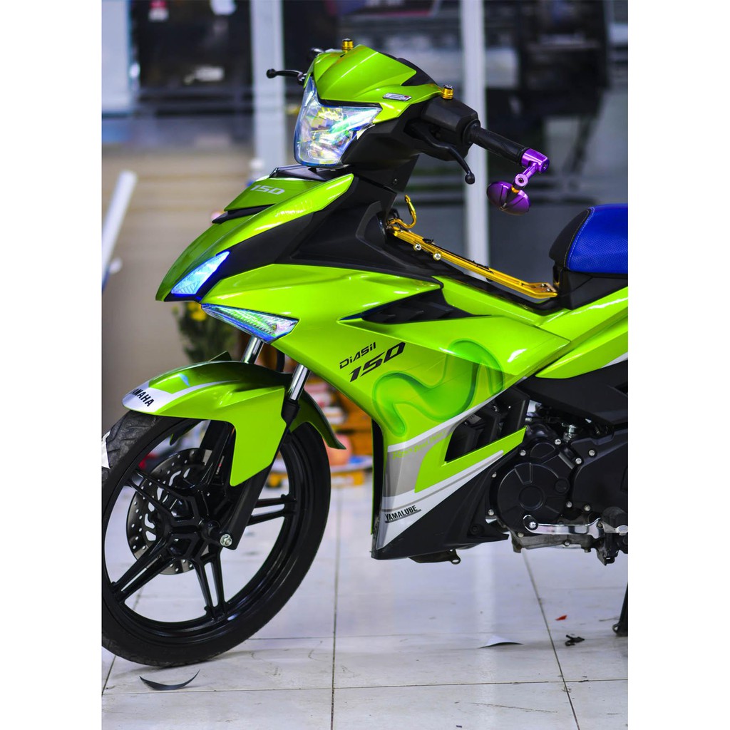 Tem trùm exciter 150 movistar xanh lá, độ team decal xe ex dán đời 2015-2020