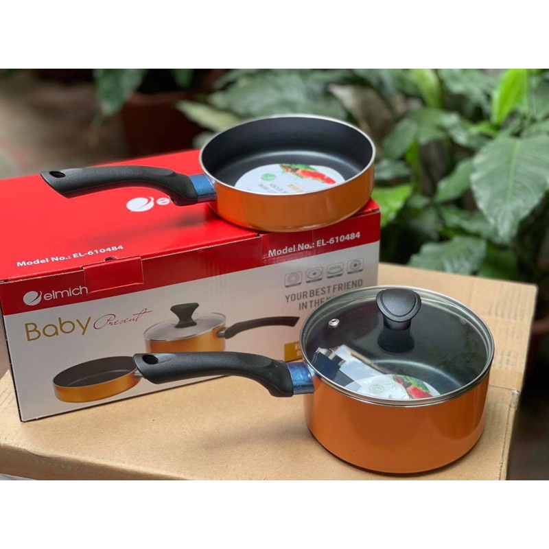 Bộ nồi chảo chống dính Elmich Baby EL-610484