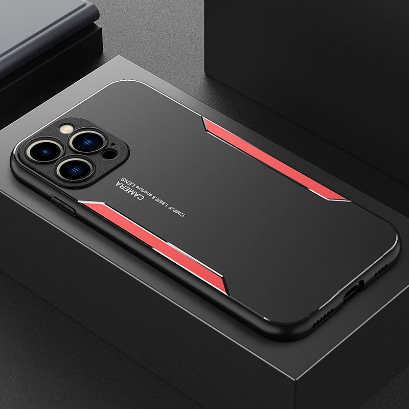 Ốp Điện Thoại Silicon Chống Sốc Viền Nhôm Cho Iphone 11 Pro Max XS Max XR X Iphone 8 Plus 7 Plus 6 6S Plus