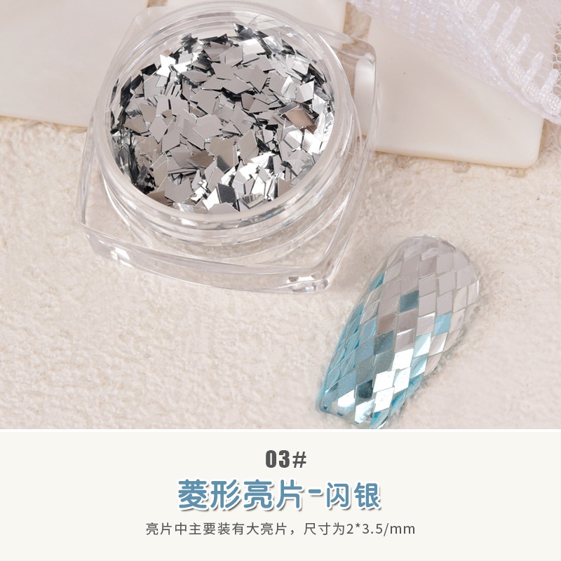 Phụ Kiện Kim Tuyến Lấp Lánh Trang Trí Móng Tay