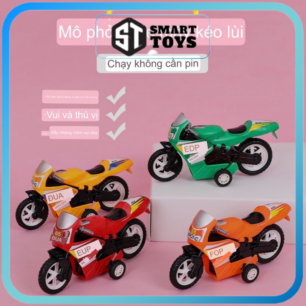 Xe đồ chơi, đồ chơi cho bé xe máy vận động có động cơ Smart Toy