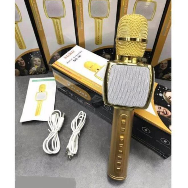 Micro Karaoke bluetooth SD-16 hàng LOẠI 1, micro hát karaoke blutooth, âm thanh chuẩn, loa to, nhiều màu