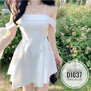 Bigsize đầm trễ vai nơ tay d1037