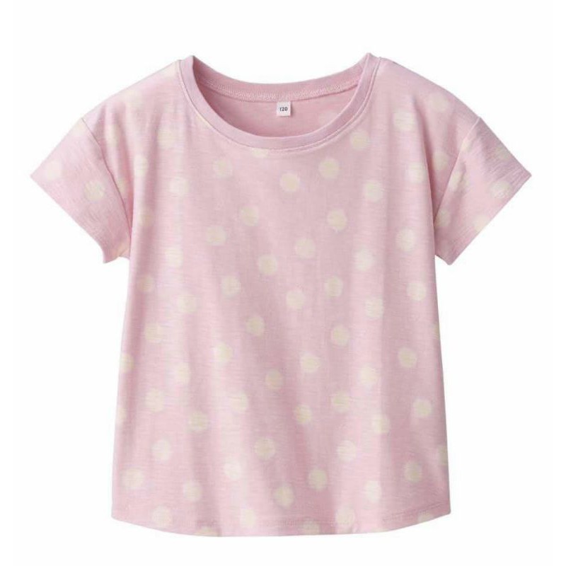 Áo Muji chấm bi bé gái xuất Nhật
