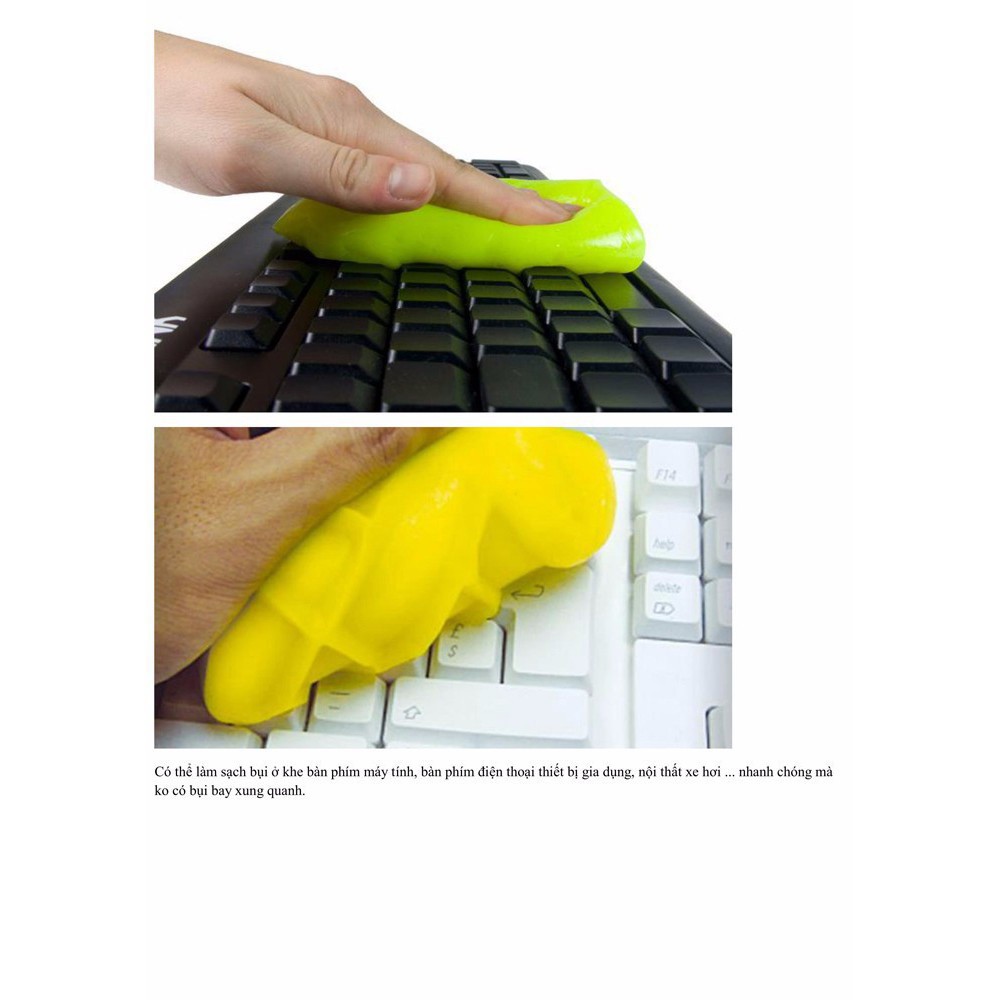 Gel Lăn Bụi Làm Sạch Đa Năng - Silicon Hút Bụi Bàn Phím Máy Tính - Gôm Lặn Bụi Bàn Phím Siêu Sạch
