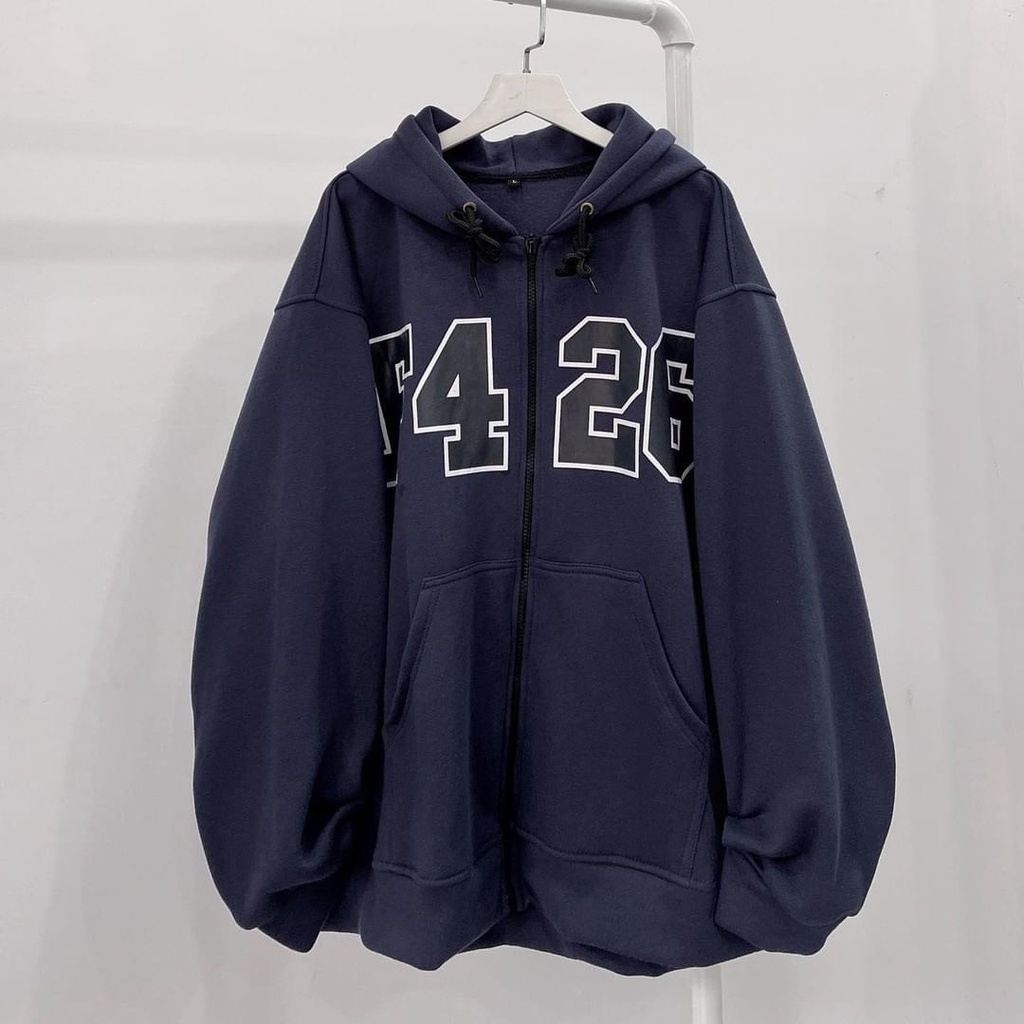 Áo khoác hoodie dây kéo THEFOUR áo khoác chất nỉ Unisex cá tính_VIETCEN | BigBuy360 - bigbuy360.vn