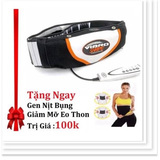Đai massage giảm mỡ bụng nóng & rung Vibro Shape + Tặng gen nịt bung