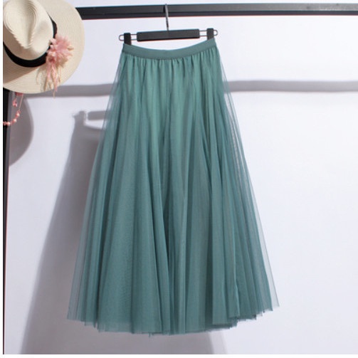 Chân Váy Lưới Chữ A Dáng Dài Thời Trang 720 Độ