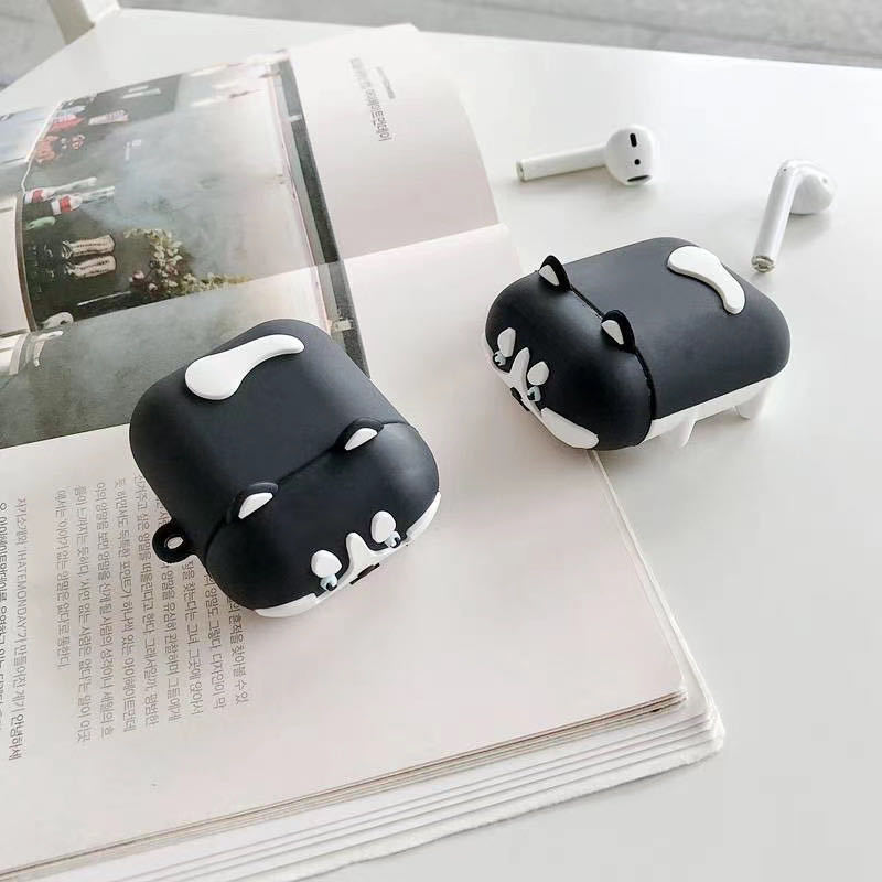 Vỏ Bảo Vệ Hộp Đựng Tai Nghe Silicon Mềm Hình Hoạt Hình Cho Airpods 1 2 Pro