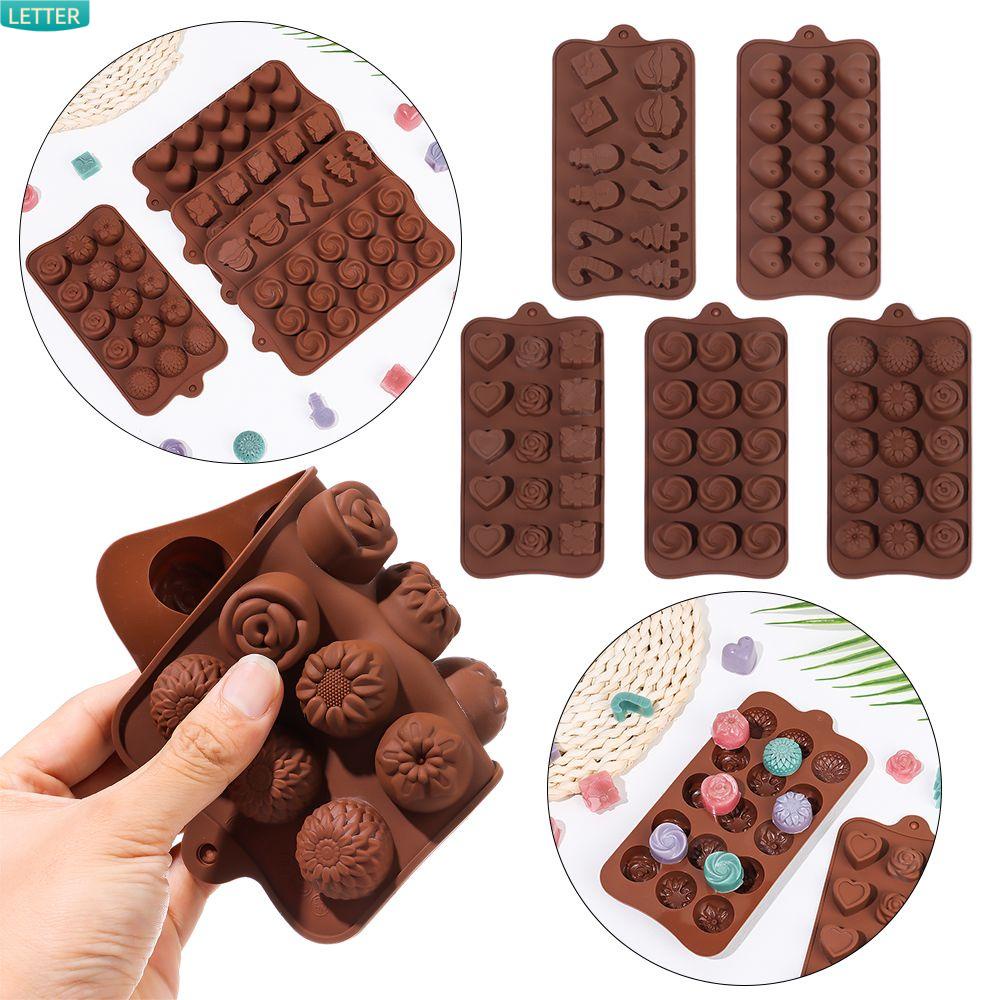 Khuôn Silicone Làm Bánh Kẹo DIY Hình Chữ Cái Trang Trí Cho Nhà Bếp