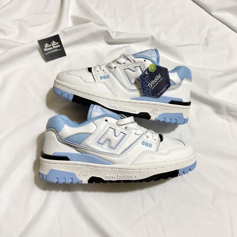 giày newbalance 550 xanh da trời⚡️FREESHIP ⚡️, giày NB 550 trắng xanh biển cao cấp