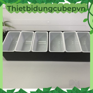 [ ẢNH THẬT ] Khay đựng topping nhựa 4-5-6 ngăn chứa