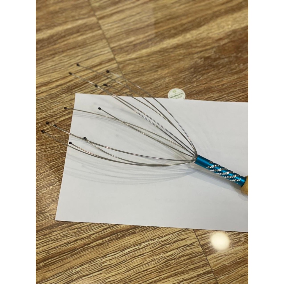 Cây mát xa đầu, gậy huyệt mát xa đầu, cây 8 ngón thư giãn đầu, đau đầu, mỏi vai gáy, chải tóc