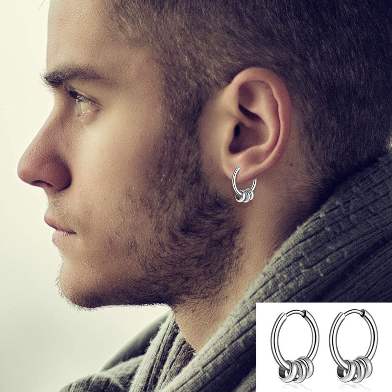 Set 20 Cặp Bông Tai Dáng Dài Thời Trang Cá Tính Cho Nam