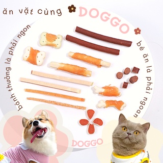 Thức Ăn Treat Bánh Thưởng Cho Chó Mèo Giúp Sạch Răng Cung Cấp Protein Chống Hôi Miệng Cải Thiện Tiêu Hóa Doggostyle