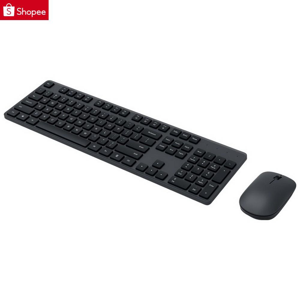 [On Sale] Xiaomi Mijia 2.4G Wireless Keyboard And Mouse Combo Ultra-slim Office Home PC Laptop Accessories