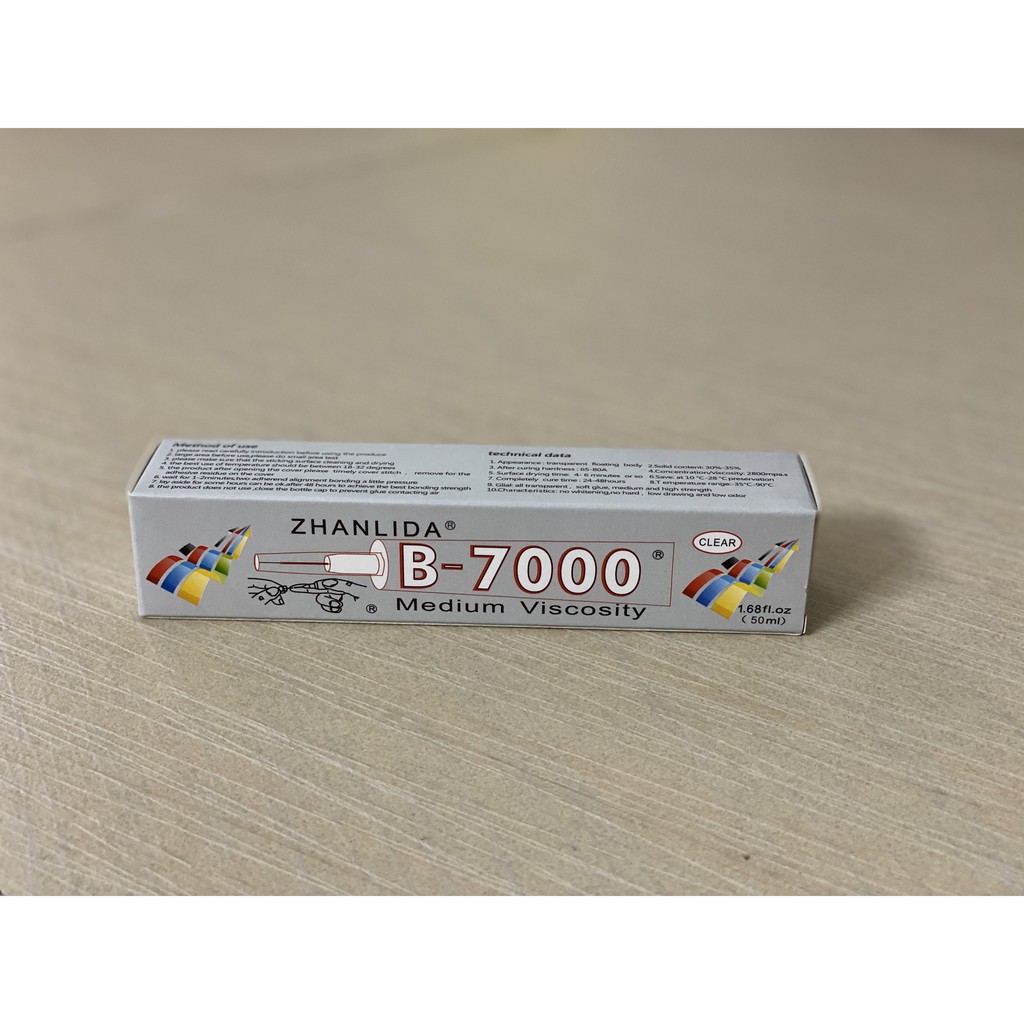 KEO DÁN RON B-7000 50ML, gel dán dính chi tiết nhỏ cạnh viền, dán cảm ứng, dán chi tiết nhỏ thủ công, điện thoại