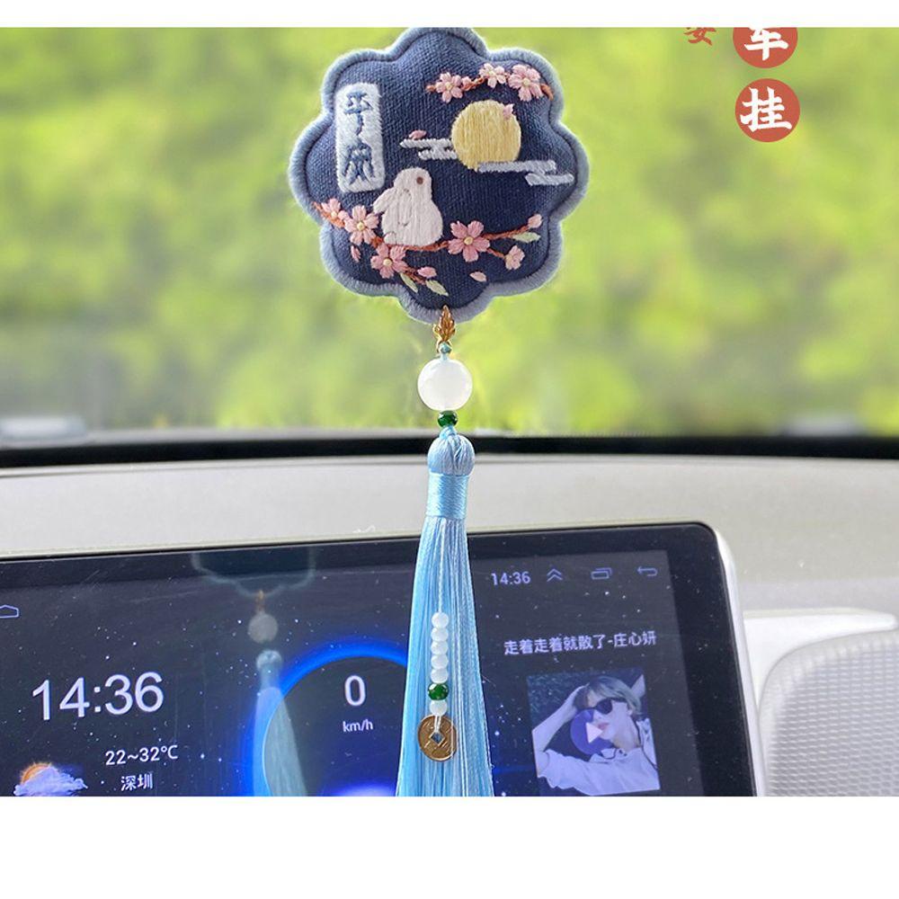 Móc Khóa Hình Thỏ Thêu Thủ Công Dễ Thương