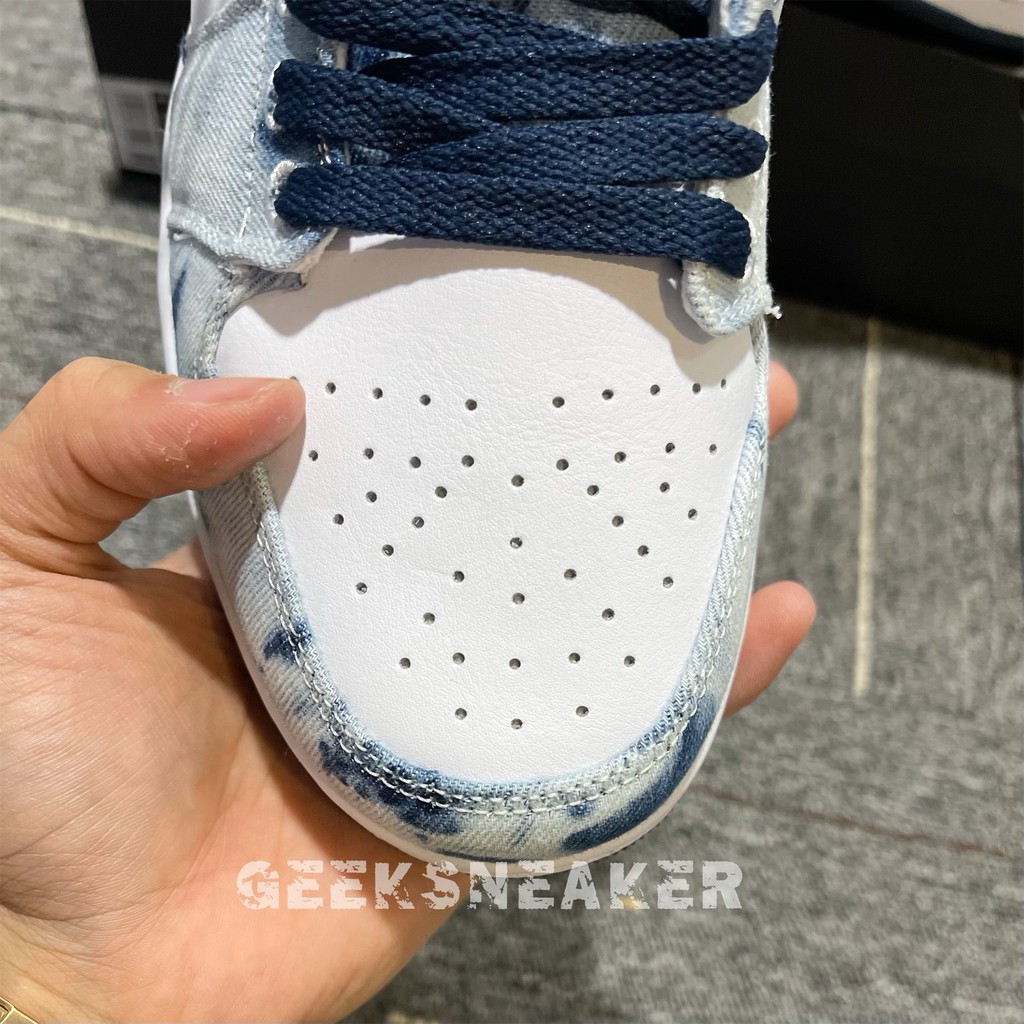 [GeekSneaker] Giày Sneaker Cổ Thấp Màu Denim Washed | BigBuy360 - bigbuy360.vn