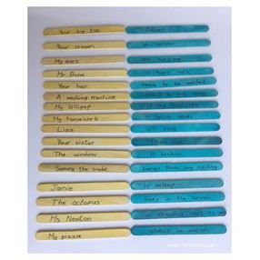 Giáo cụ dạy học - Set 50 que dạy ngữ pháp, từ vựng, mẫu câu giao tiếp