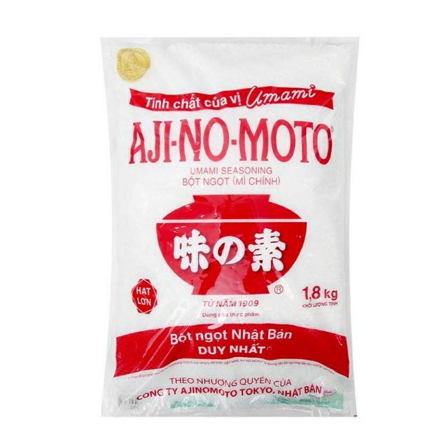 mì chính (bột ngọt) ajinomoto gói 1.8kg