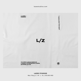 Áo thun - LAZEE STUDIOO | LAZEE STUDIOO | Trắng - Đen | Form Regular