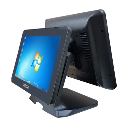 MÁY POS BÁN HÀNG TYSSO 1717W 02 MÀN HÌNH [cảm ứng diện dung đa điểm]