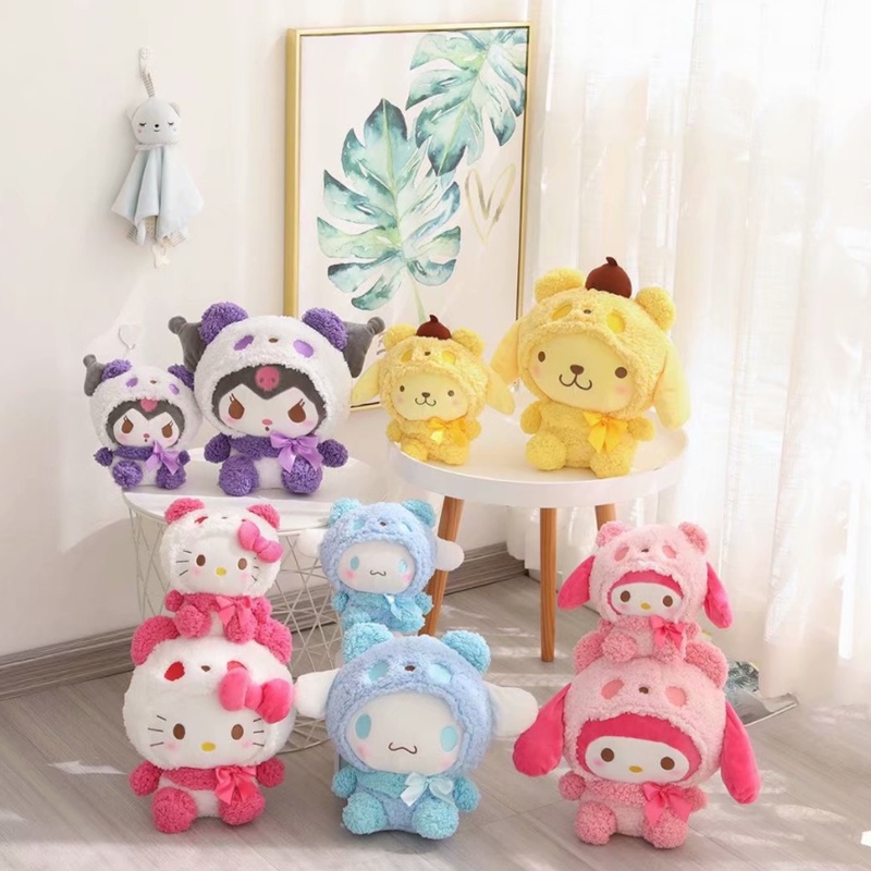 Thú Nhồi Bông Hình Cinnamoroll Melody My Kuromi Melody Đáng Yêu Cho Bé