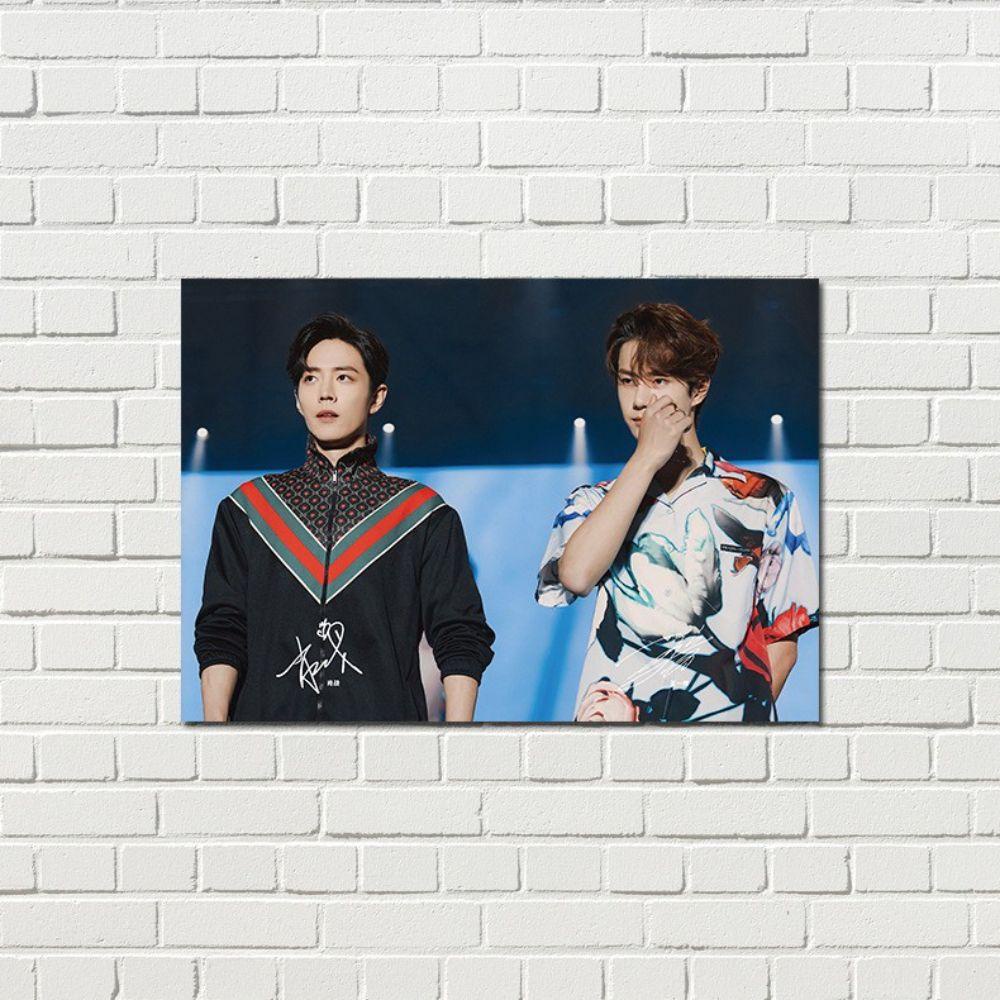 Set 8 Tấm Poster Dán Tường Hình Ngôi Sao Xiao Zhan