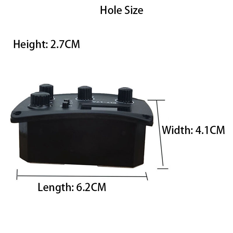 Thiết bị cân bằng âm thanh 3 băng tần KLT-17A cho đàn guitar