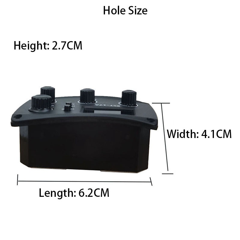 [Ready Stock]KLT-17A Acoustic Guitar EQ Preamp with Digital Procedding Tuner 3 Band EQ Equalizer with Tuner Guitar Pickup