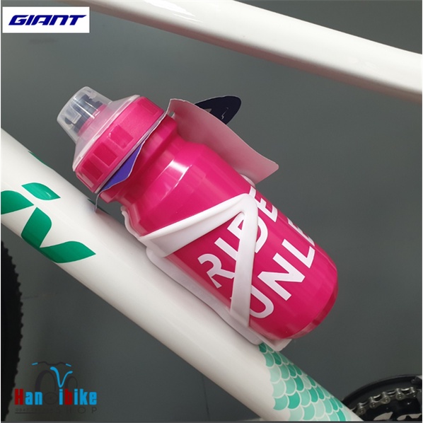 Bình nước xe đạp Giant Ne Ride Unleashed màu Hồng Trắng